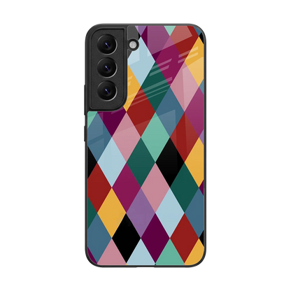 Diamond Palette back phone cover | glass case for samsung galaxy s22