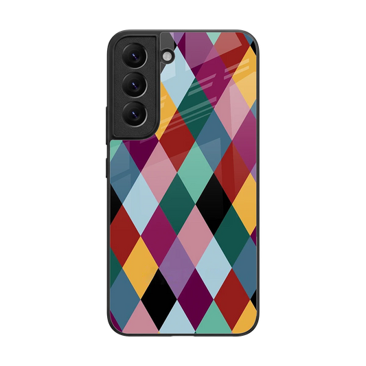 Diamond Palette back phone cover | glass case for samsung galaxy s22