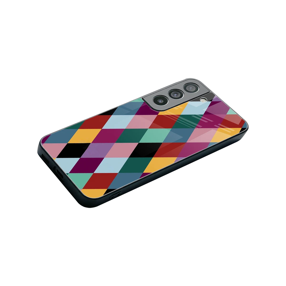 Diamond Palette stylish phone case for samsung galaxy s22 | glossy glass and slim fit