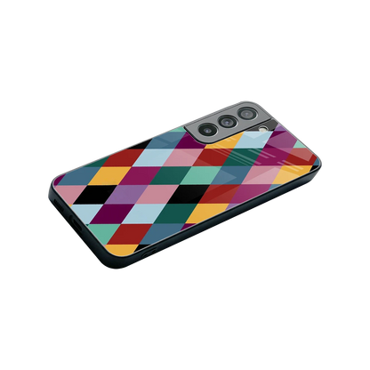 Diamond Palette stylish phone case for samsung galaxy s22 | glossy glass and slim fit