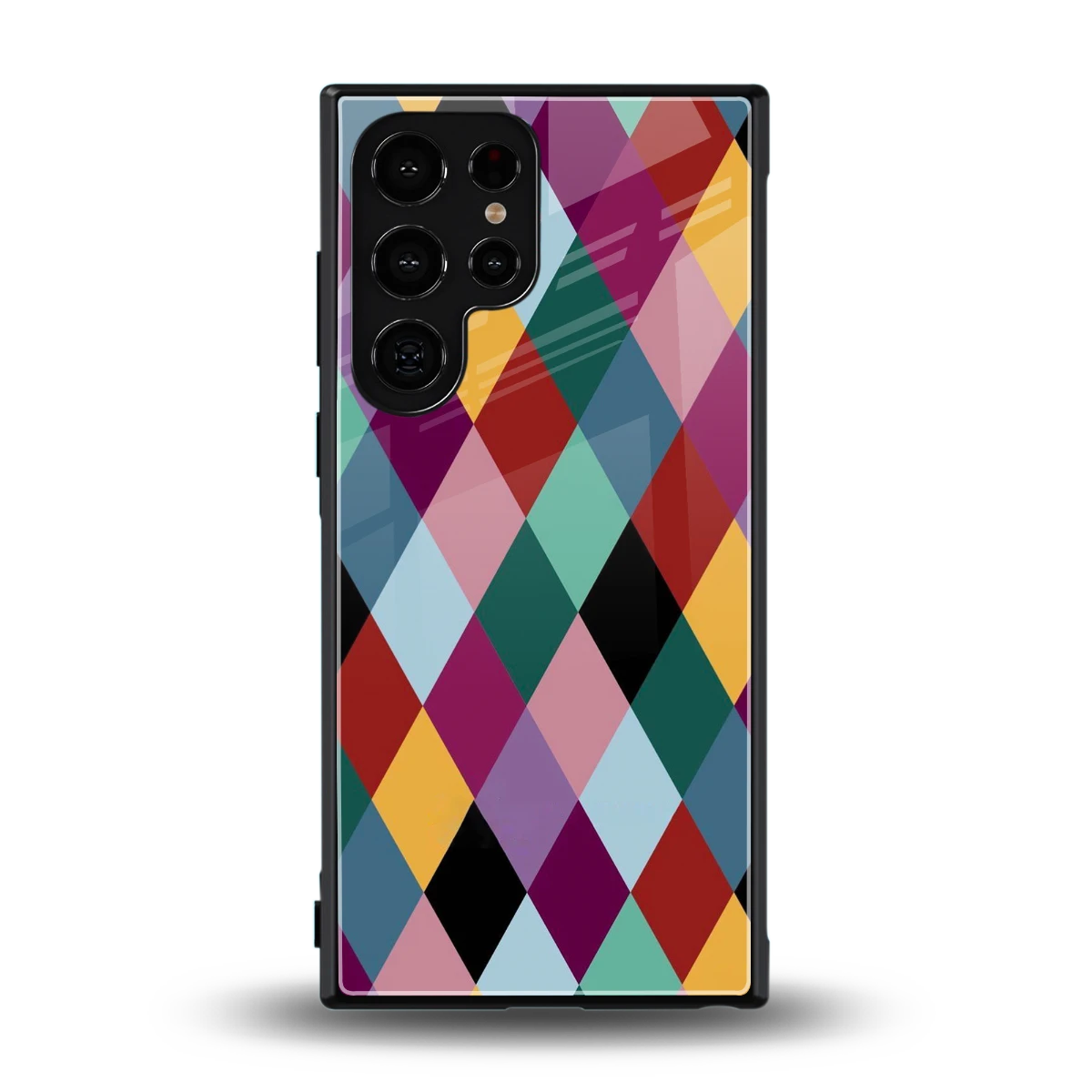 Diamond Palette back phone cover | glass case for samsung galaxy s24 ultra