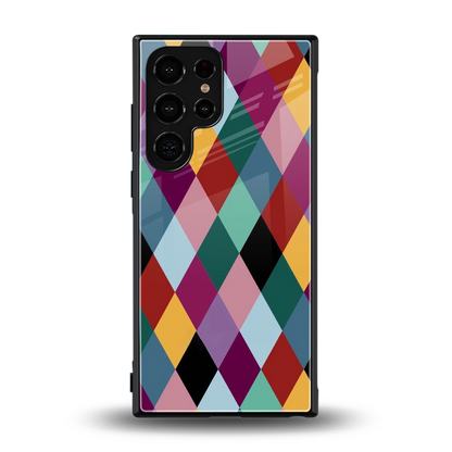 Diamond Palette back phone cover | glass case for samsung galaxy s24 ultra