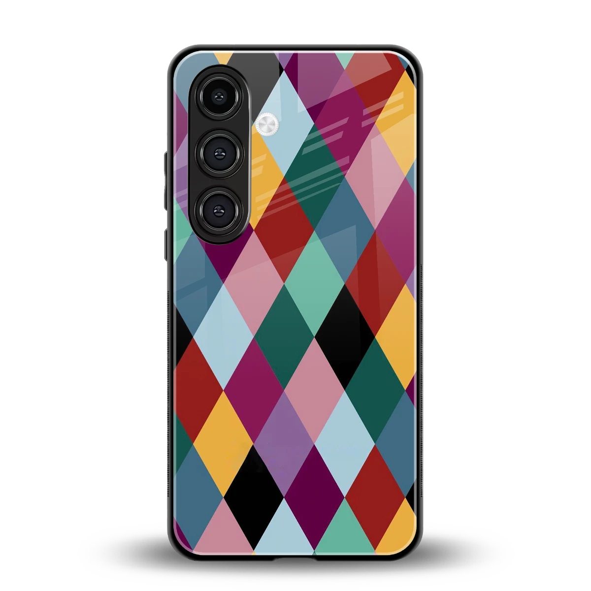 Diamond Palette back phone cover | glass case for samsung galaxy s23 fe