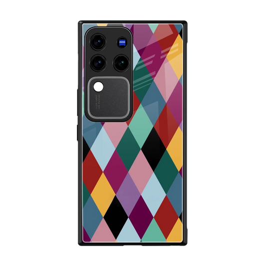 Diamond Palette back phone cover | glass case forvivo v30 pro