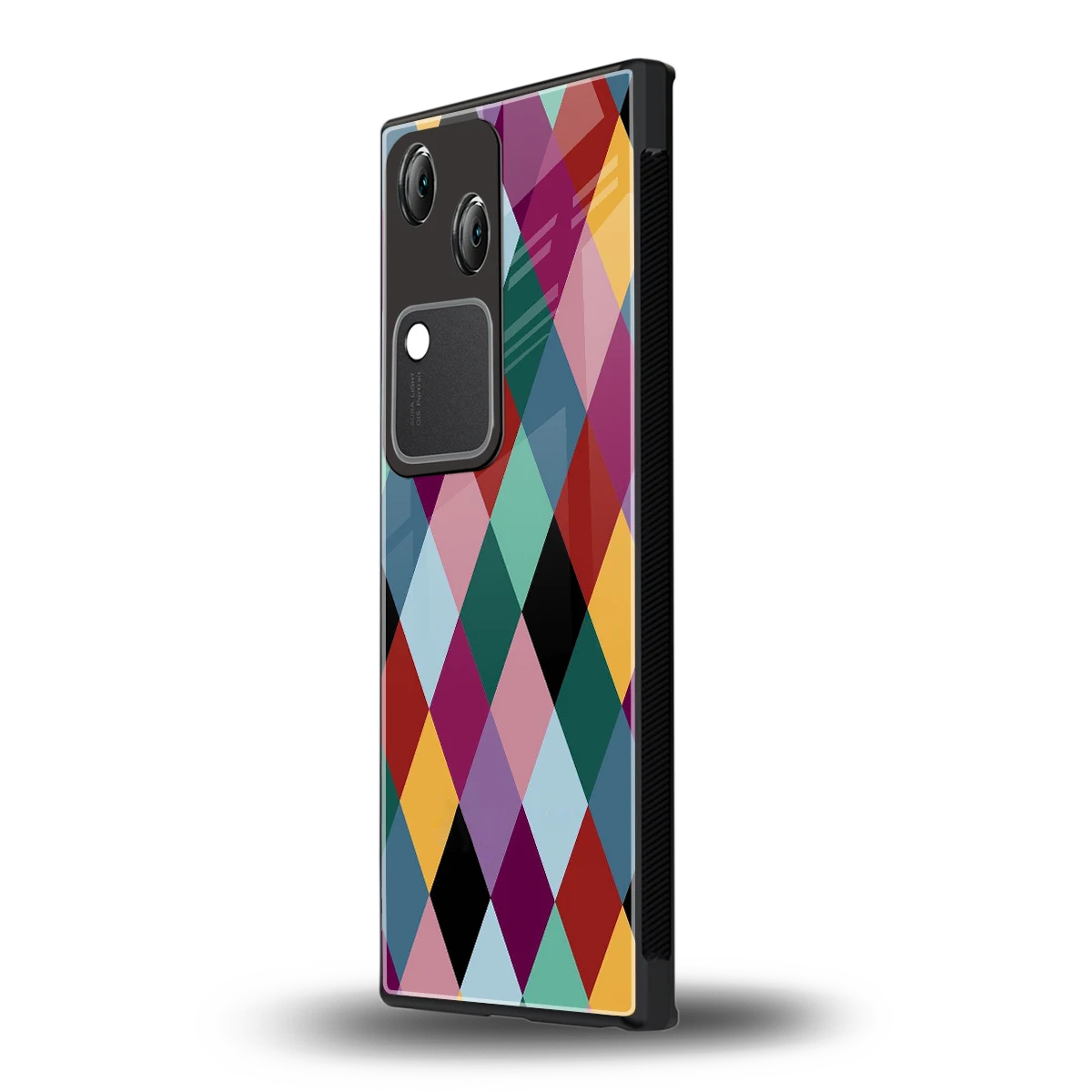 Diamond Palette vivo v30 mobile cover | shockproof glass phone case