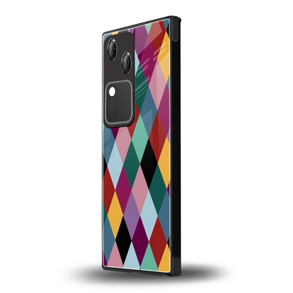 Diamond Palette vivo v30 mobile cover | shockproof glass phone case