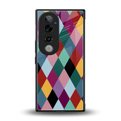 Diamond Palette back phone cover | glass case for vivo v40 pro