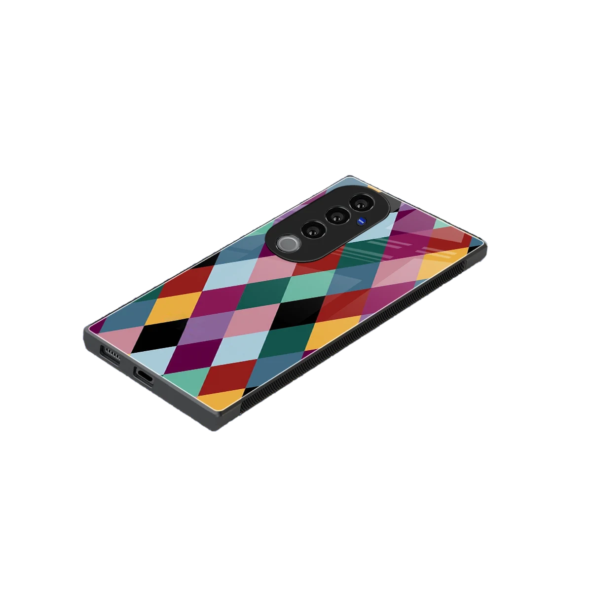 Diamond Palette stylish phone case for vivo v40 pro | glossy glass and slim fit