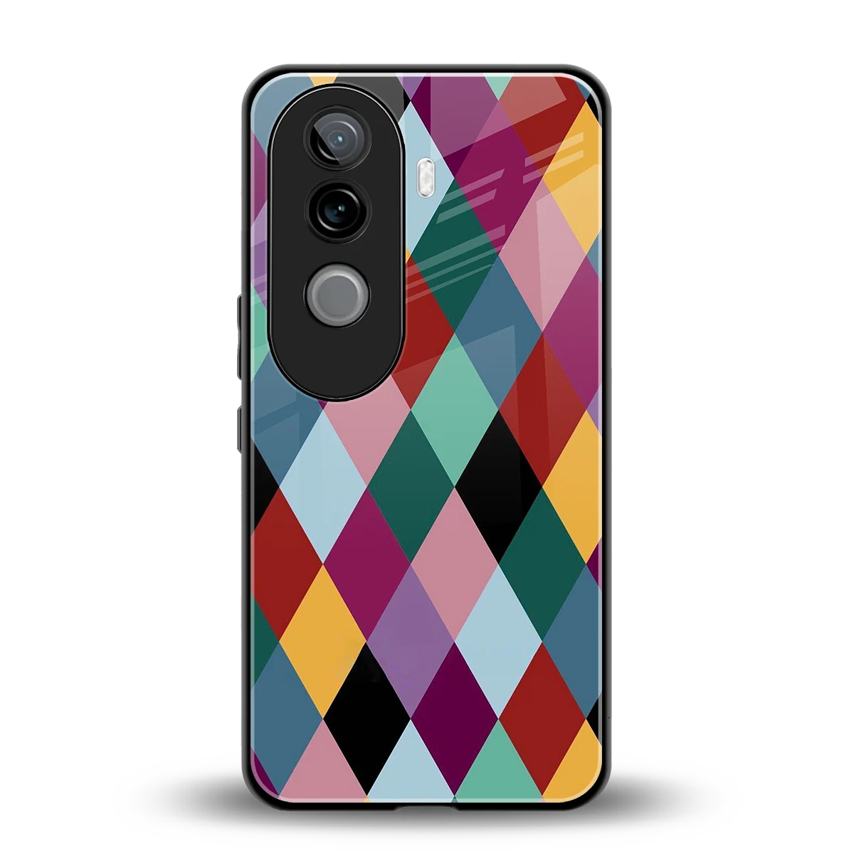 Diamond Palette back phone cover | glass case for vivo v40e