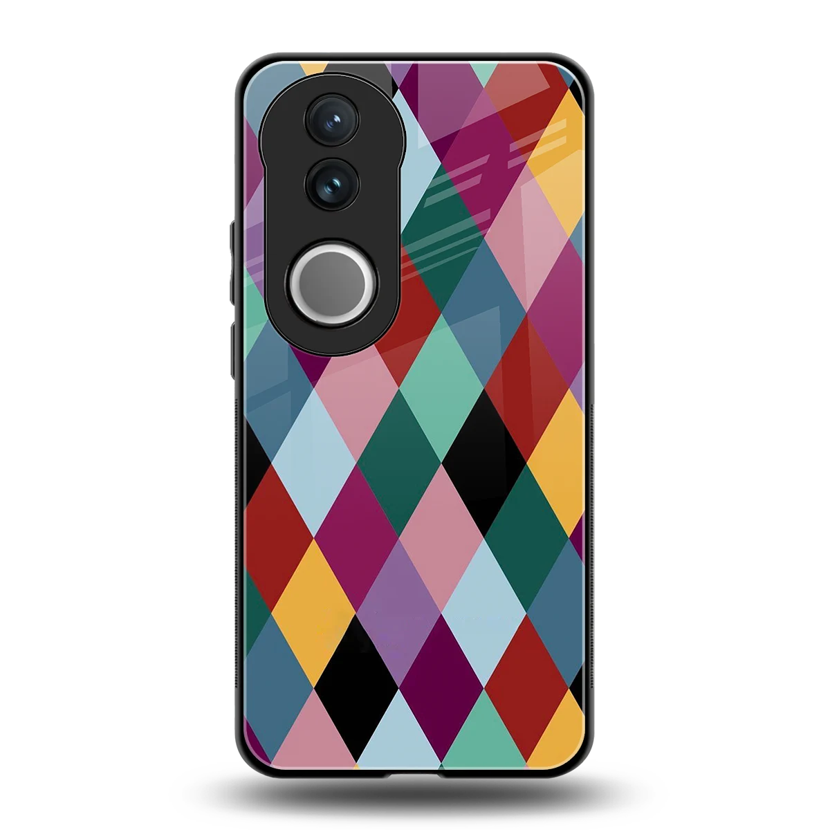 Diamond Palette back phone cover | glass case for vivo v50