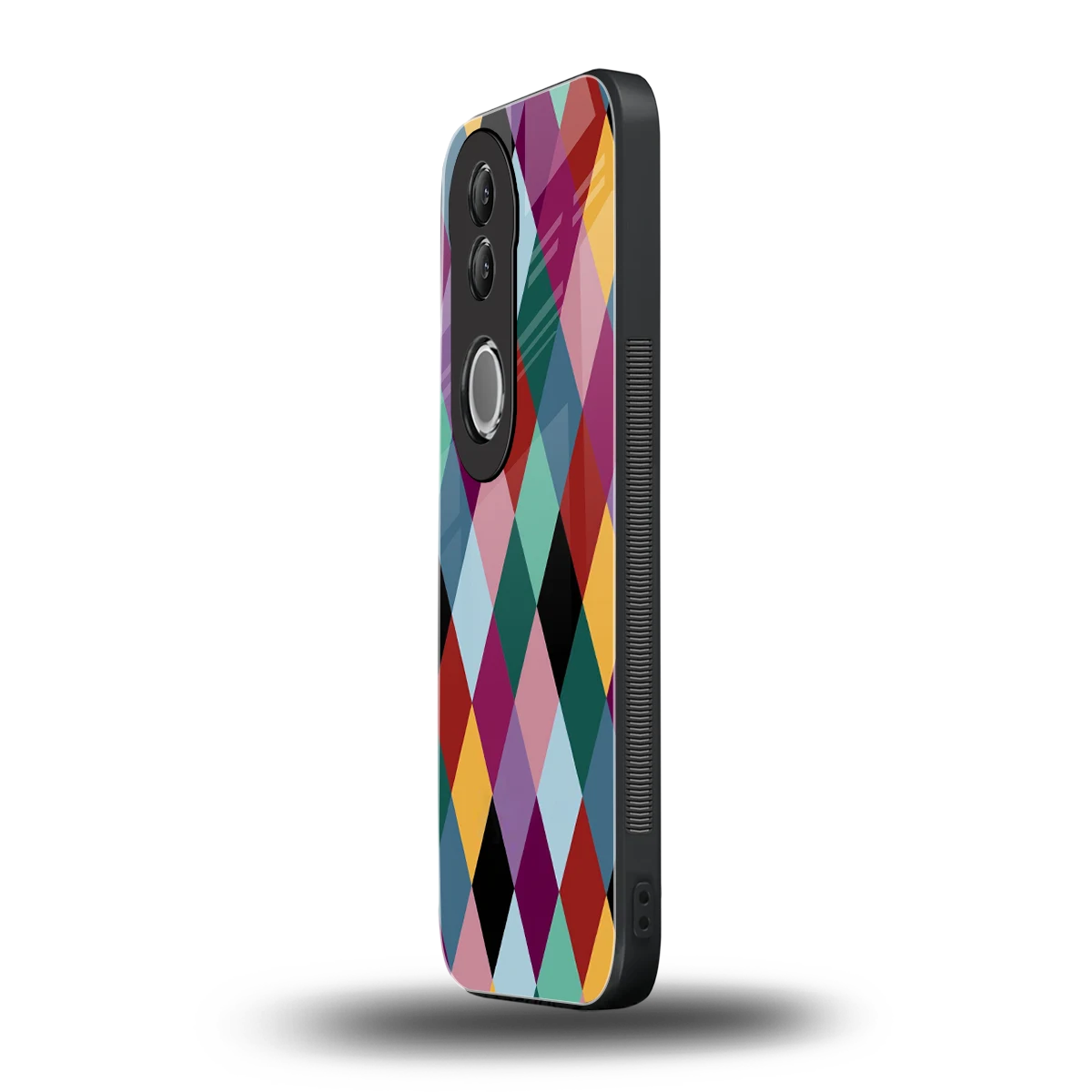 Diamond Palette vivo v50 mobile cover | shockproof glass phone case