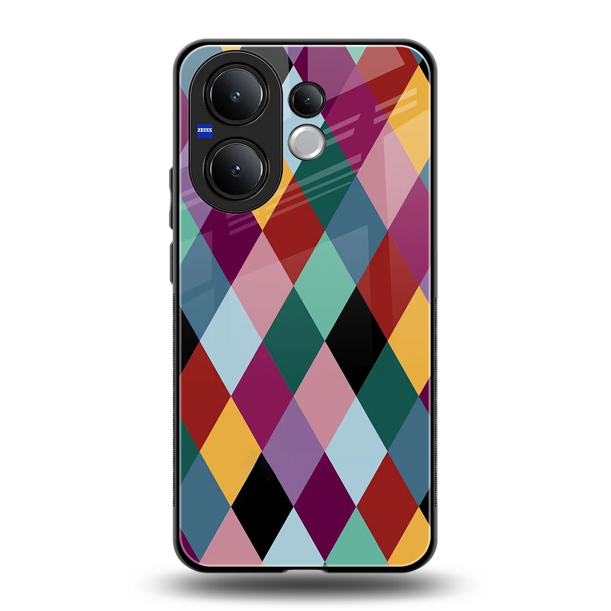 Diamond Palette back phone cover | glass case for vivo v60