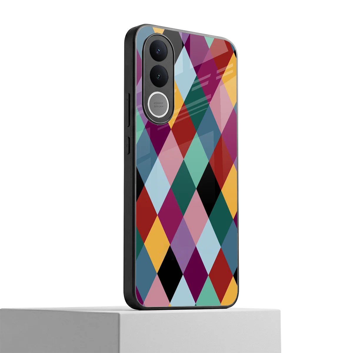 Diamond Palette vivo v70 fe mobile cover | shockproof glass phone case