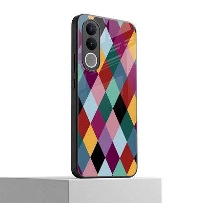 Diamond Palette vivo v70 fe mobile cover | shockproof glass phone case