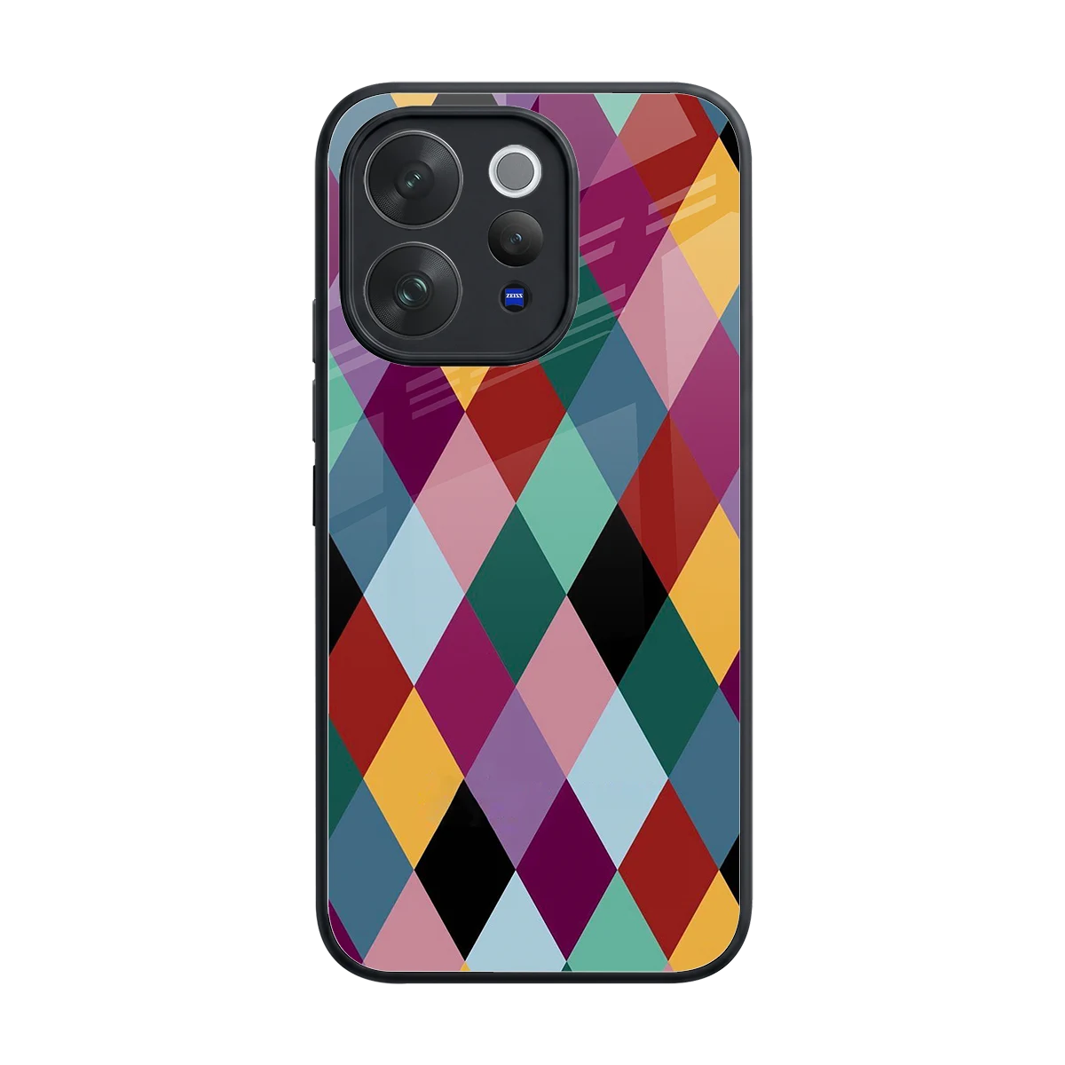 Diamond Palette back phone cover | glass case for vivo v70 elite