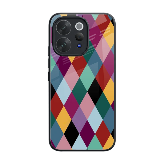 Diamond Palette back phone cover | glass case for vivo v70 elite