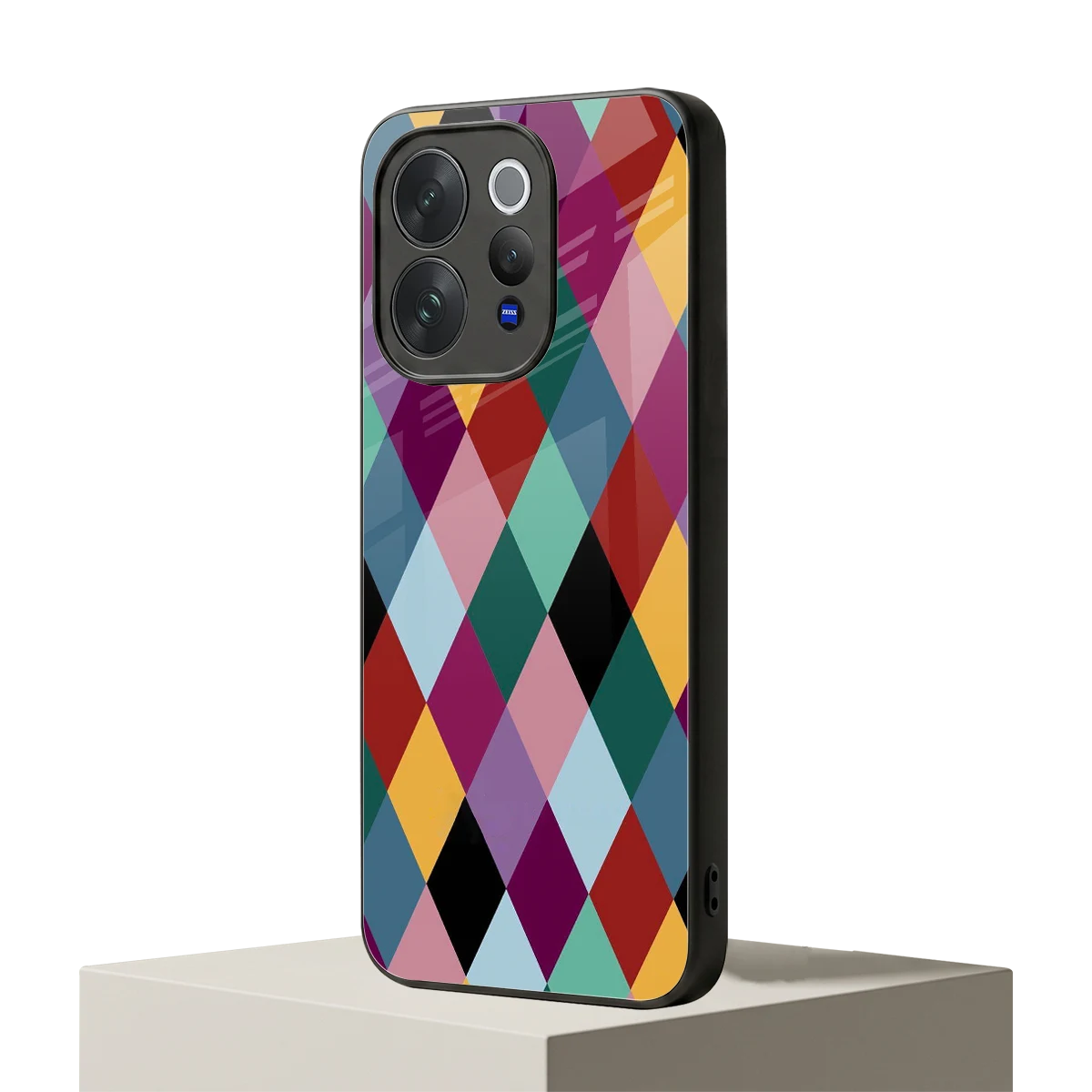 Diamond Palette vivo v70 mobile cover | shockproof glass phone case