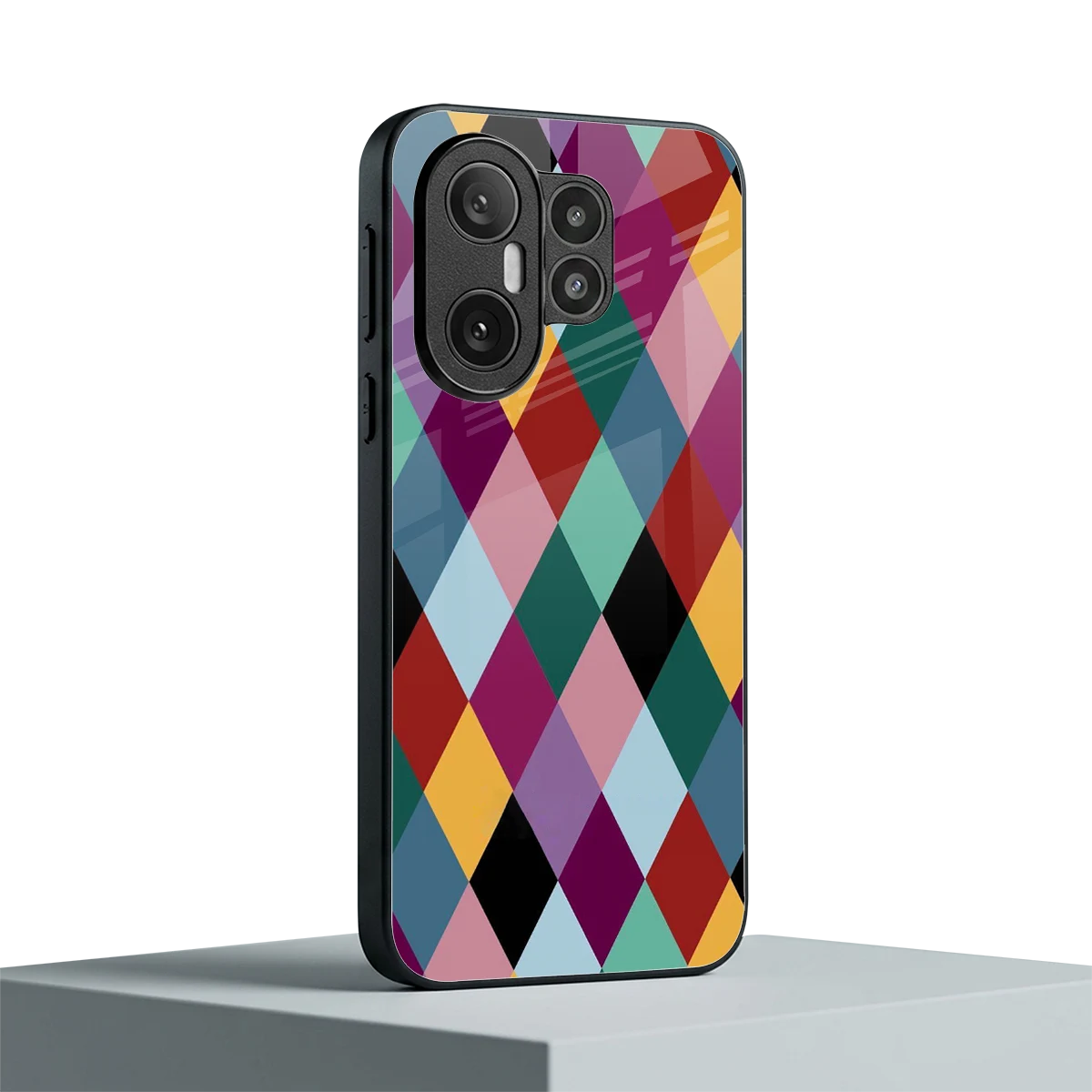 Diamond Palette vivo x200 fe mobile cover | shockproof glass phone case