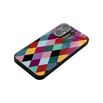 Diamond Palette stylish phone case for vivo x200 fe | glossy glass and slim fit