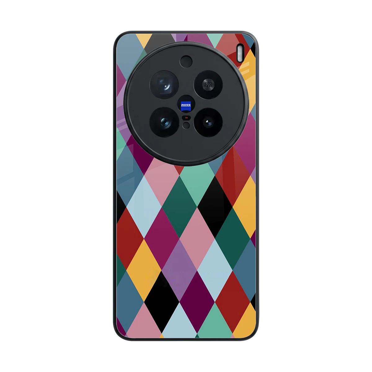Diamond Palette back phone cover | glass case for vivo x200 pro