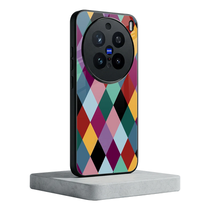 Diamond Palette vivo x200 pro mobile cover | shockproof glass phone case