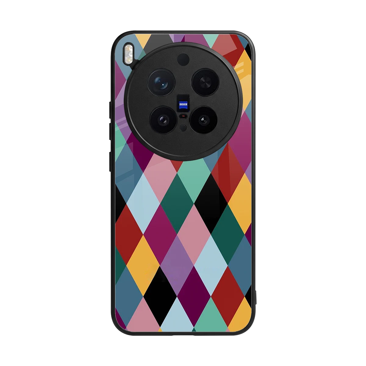 Diamond Palette back phone cover | glass case for vivo x300 pro