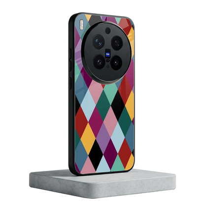 Diamond Palette vivo x300 pro mobile cover | shockproof glass phone case