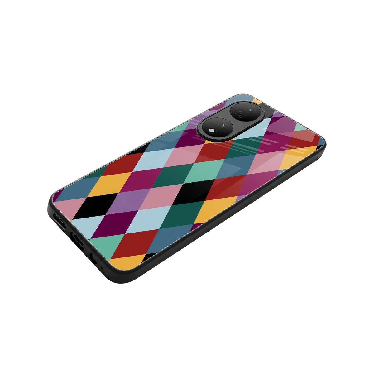 Diamond Palette stylish phone case for Vivo-y100 | glossy glass and slim fit