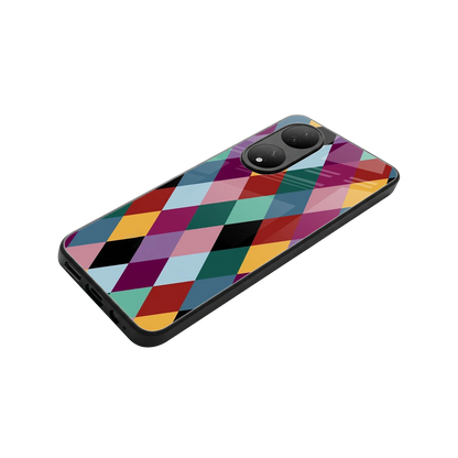 Diamond Palette stylish phone case for Vivo-y100 | glossy glass and slim fit