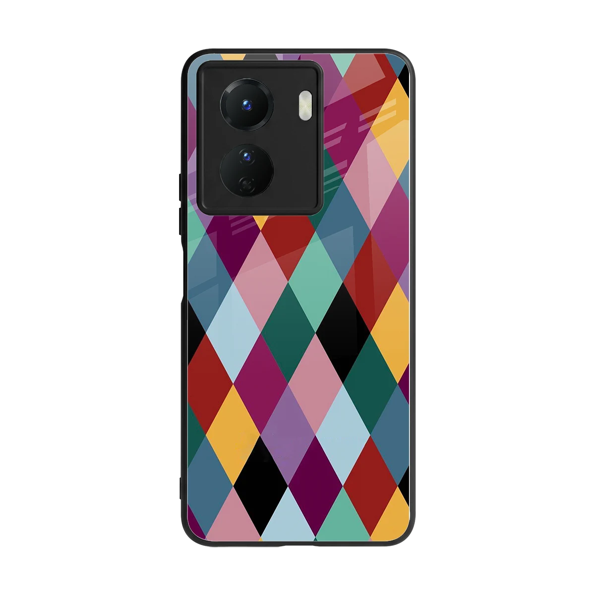 Diamond Palette back phone cover | glass case for vivo y16