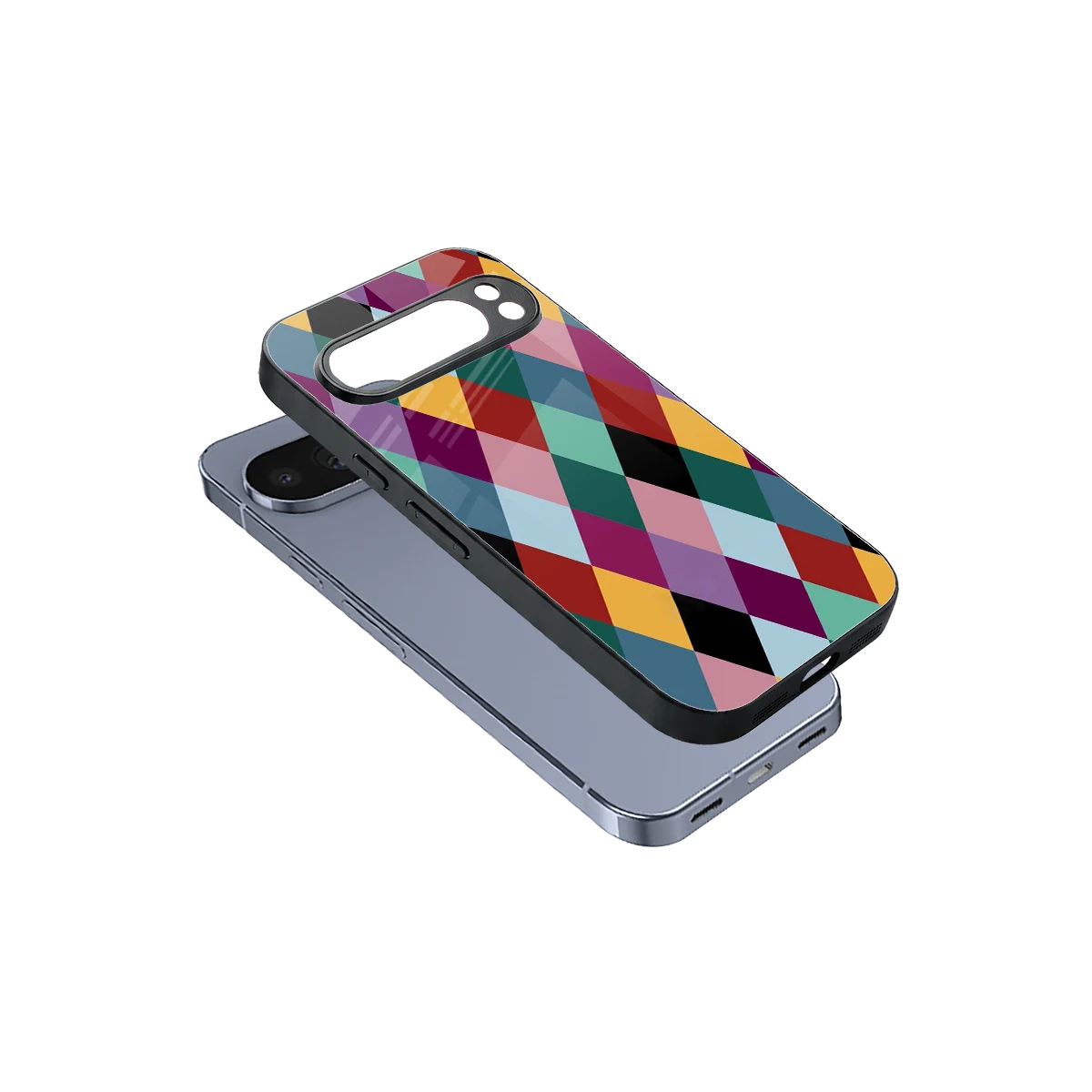 Diamond Palette sleek google pixel 10 pro cover with tempered glass back and TPU edges