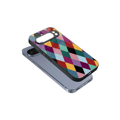 Diamond Palette sleek google pixel 10 pro cover with tempered glass back and TPU edges