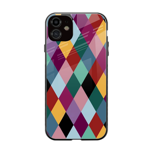 Diamond Palette back phone cover | glass case for iphone 12