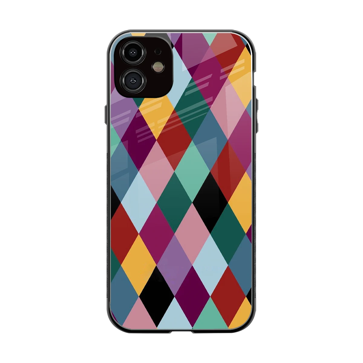 Diamond Palette back phone cover | glass case for iphone 11