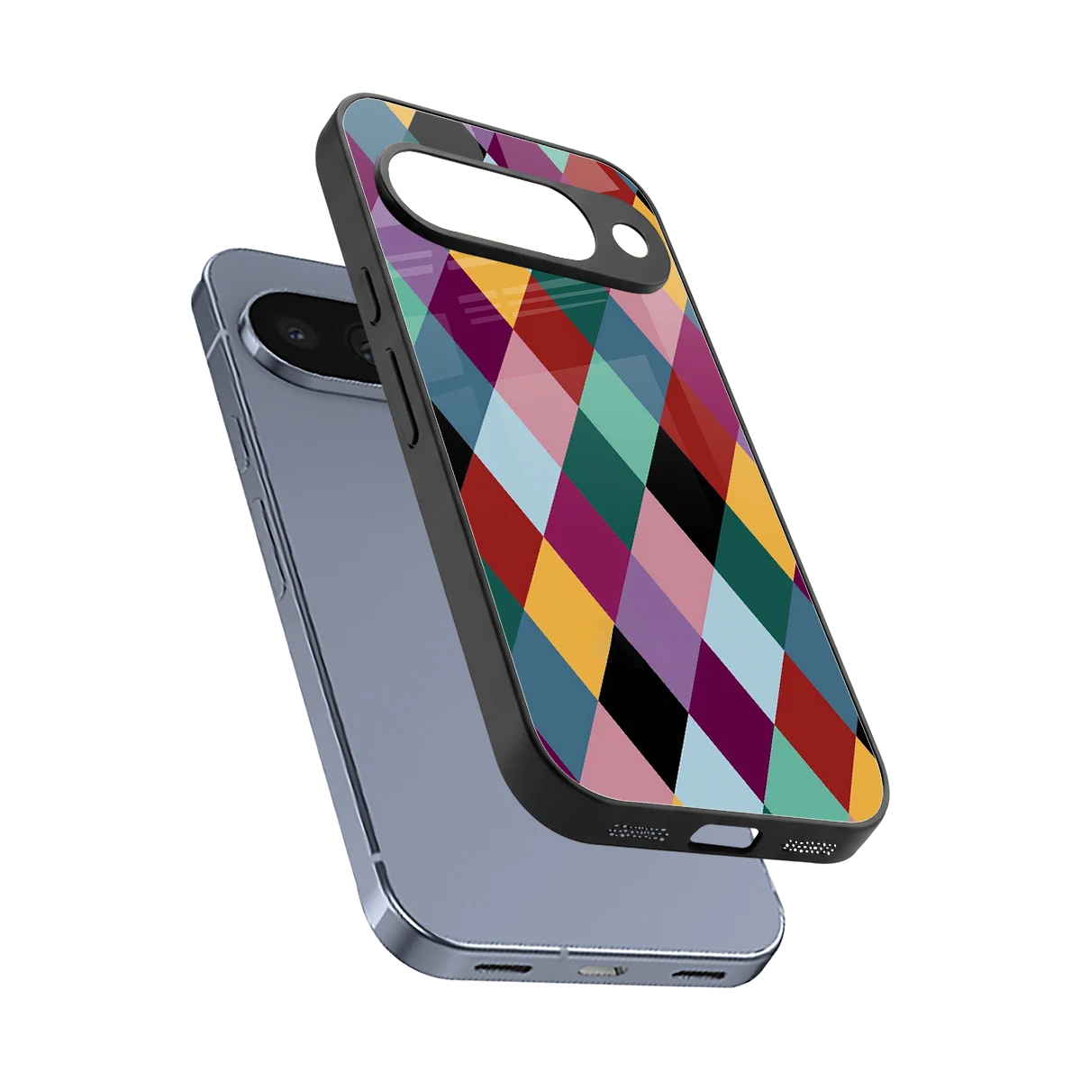 Diamond Palette sleek google pixel 10 cover with tempered glass back and TPU edges