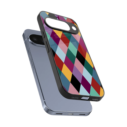 Diamond Palette sleek google pixel 10 cover with tempered glass back and TPU edges