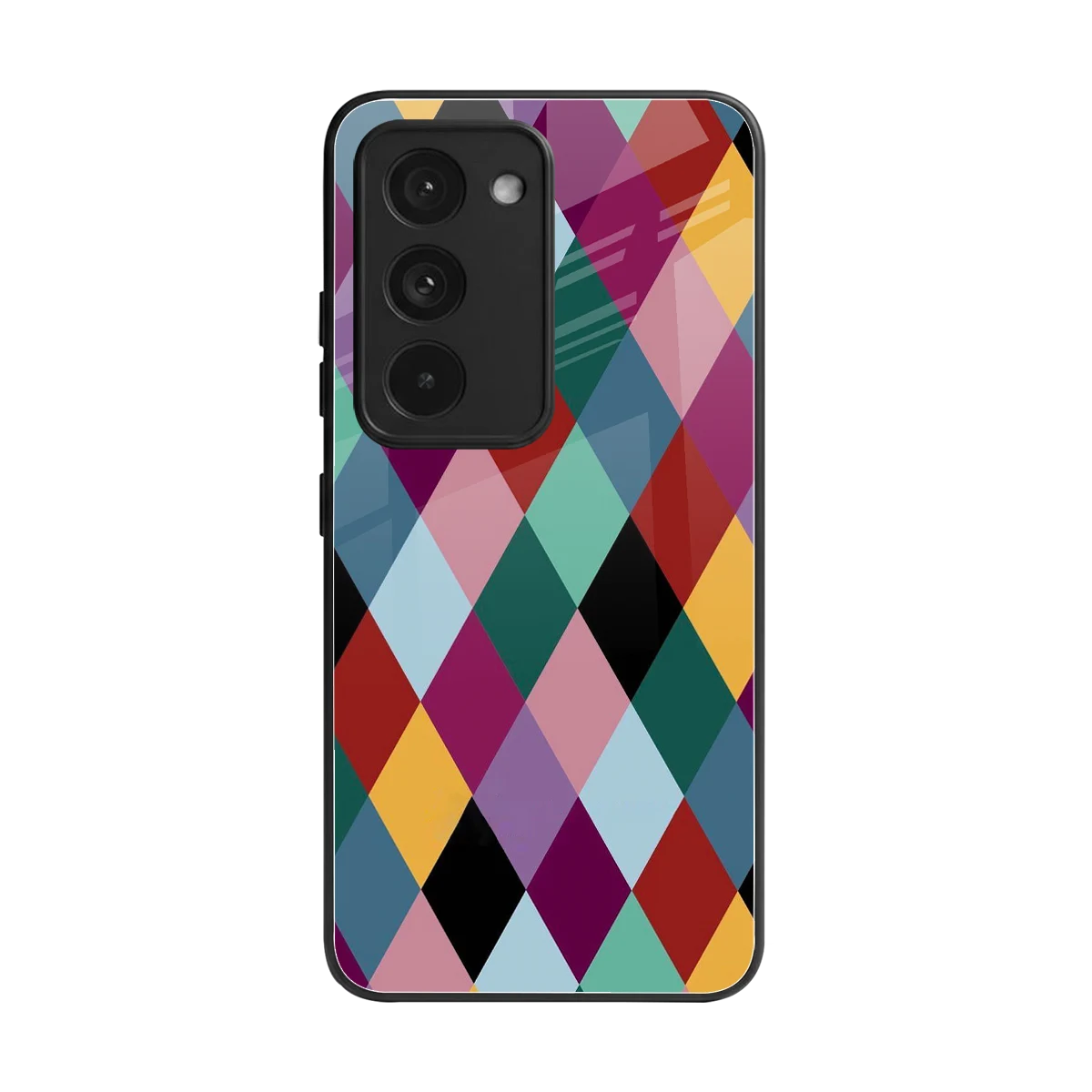 Diamond Palette back phone cover | glass case for redmi 15 5g