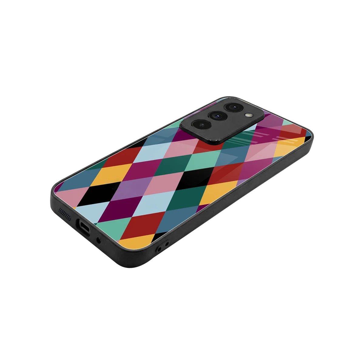 Diamond Palette stylish phone case for redmi 15 5g | glossy glass and slim fit