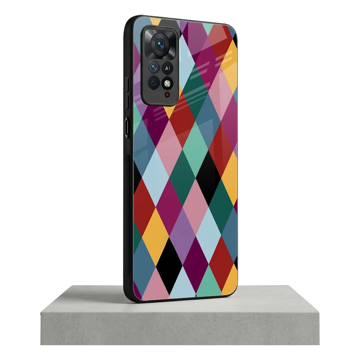 Diamond Palette redmi note 11 pro mobile cover | shockproof glass phone case