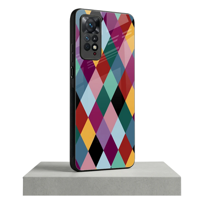 Diamond Palette redmi note 11 pro mobile cover | shockproof glass phone case