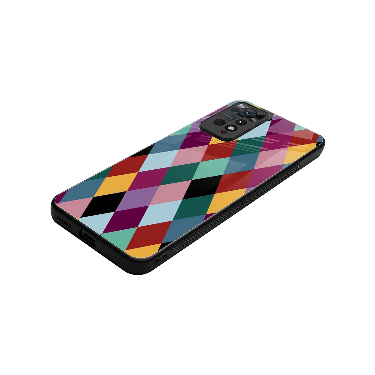 Diamond Palette stylish phone case for redmi note 11 pro | glossy glass and slim fit