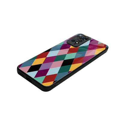 Diamond Palette stylish phone case for redmi note 11 pro | glossy glass and slim fit