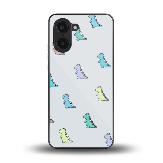 Dino back phone cover | glass case for oneplus nord ce5 5g