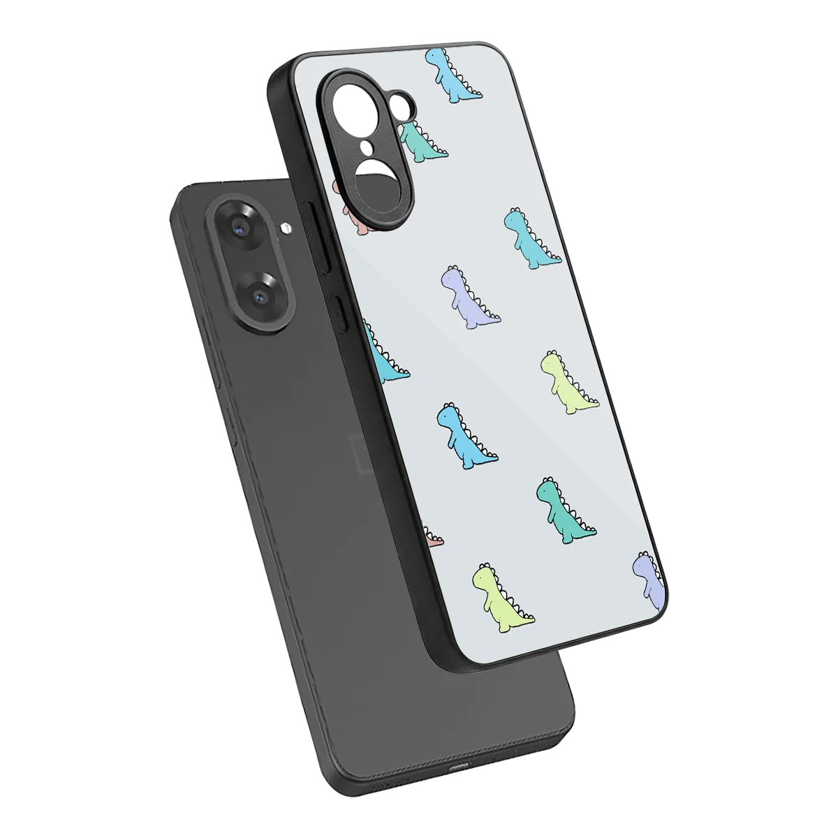 Dino sleek oneplus nord ce5 5g cover with tempered glass back and TPU edges