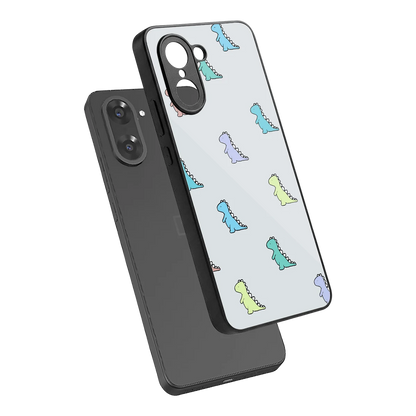 Dino sleek oneplus nord ce5 5g cover with tempered glass back and TPU edges