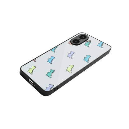 Dino stylish phone case for oneplus nord ce5 5g | glossy glass and slim fit