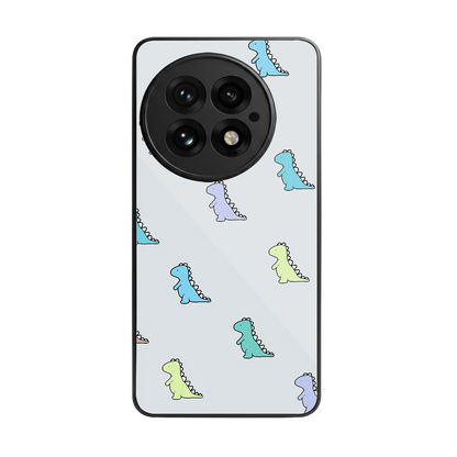 Dino back phone cover | glass case for oneplus 13
