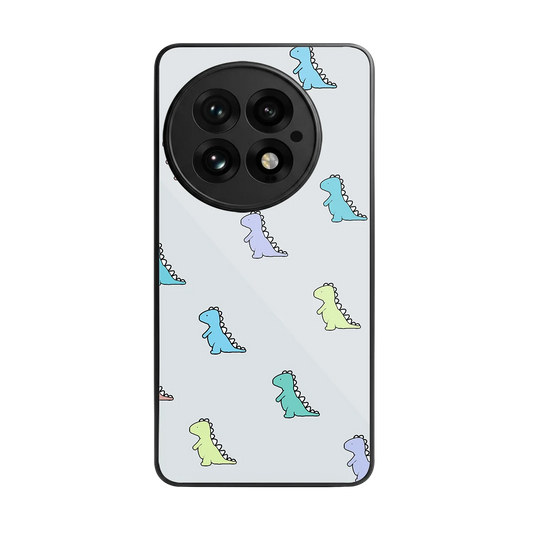 Dino back phone cover | glass case for oneplus 13