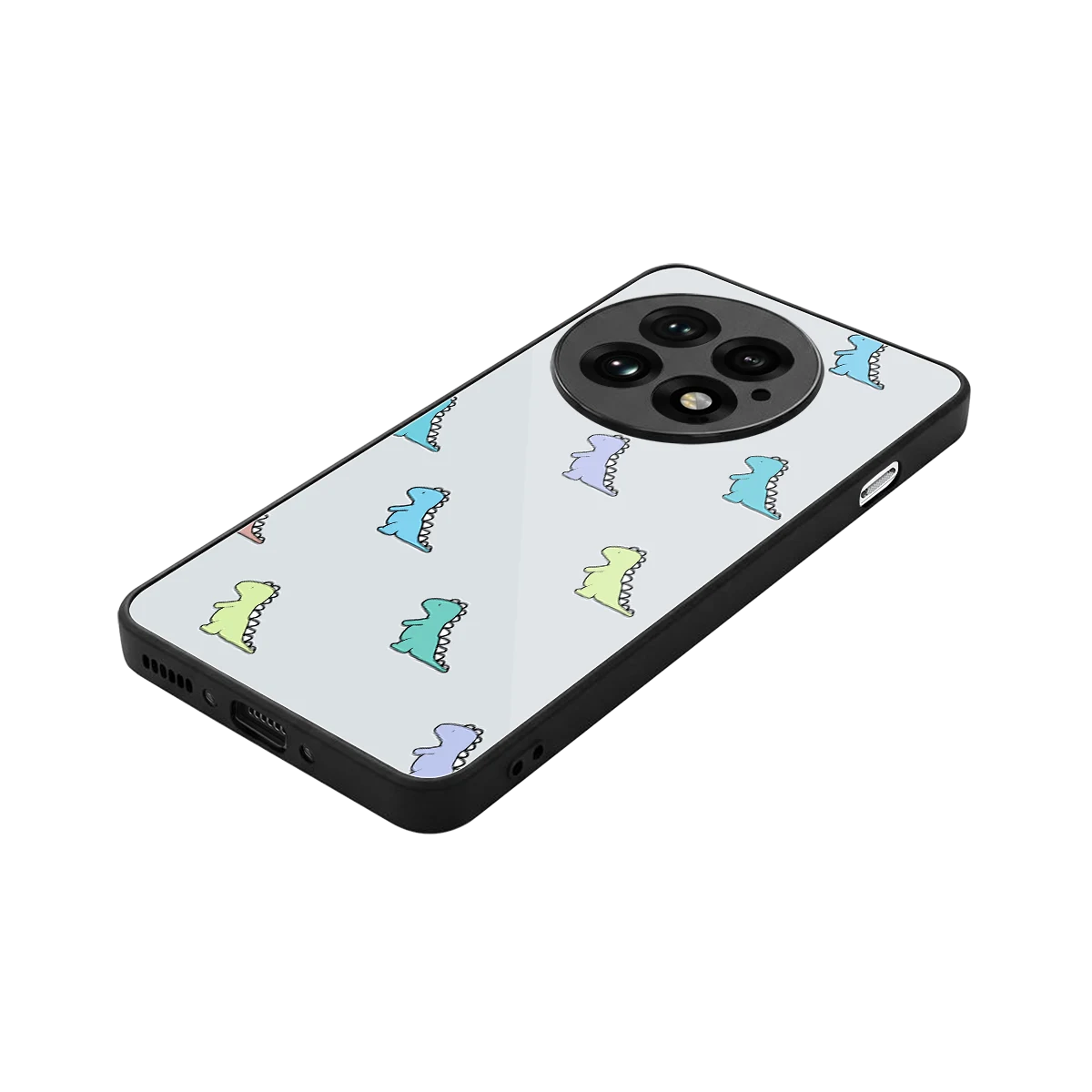 Dino stylish phone case for oneplus 13 | glossy glass and slim fit
