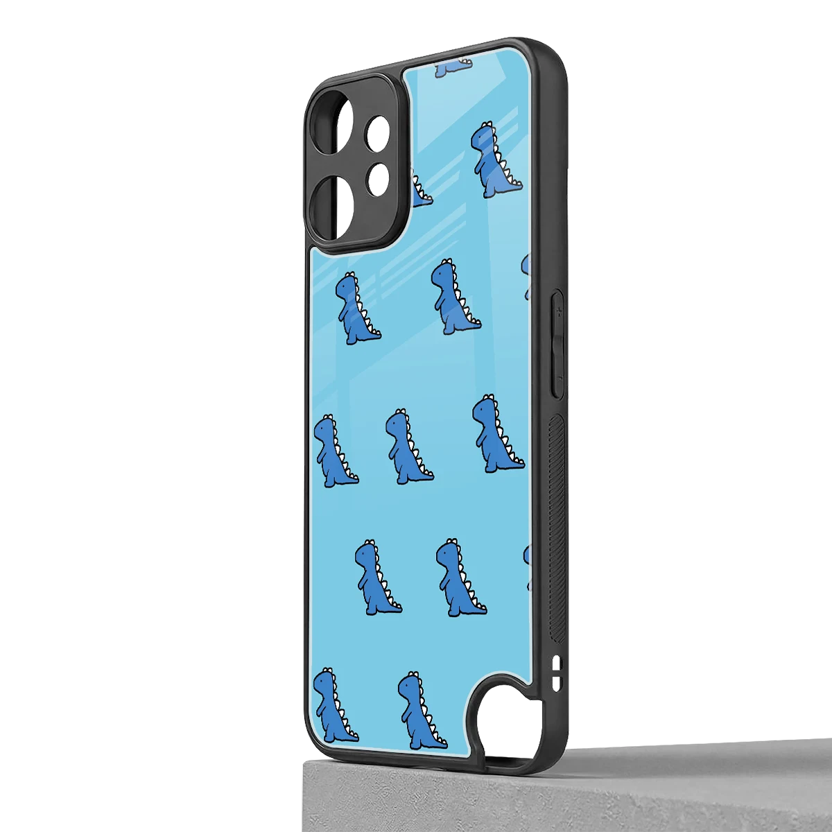 Dino Blue cmf nothing phone 2 pro mobile cover | shockproof glass phone case